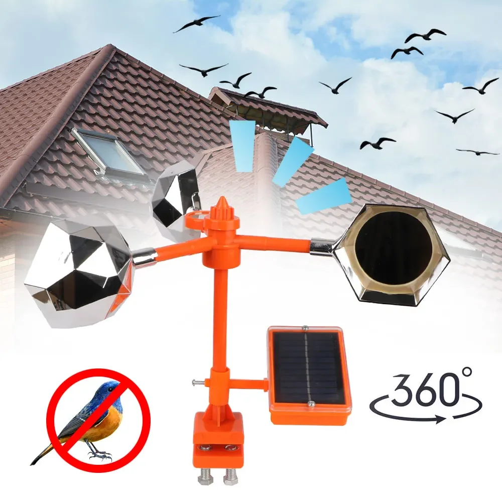Solar Bird Scarer - Solar Wind Powered Automatic Bird Repeller