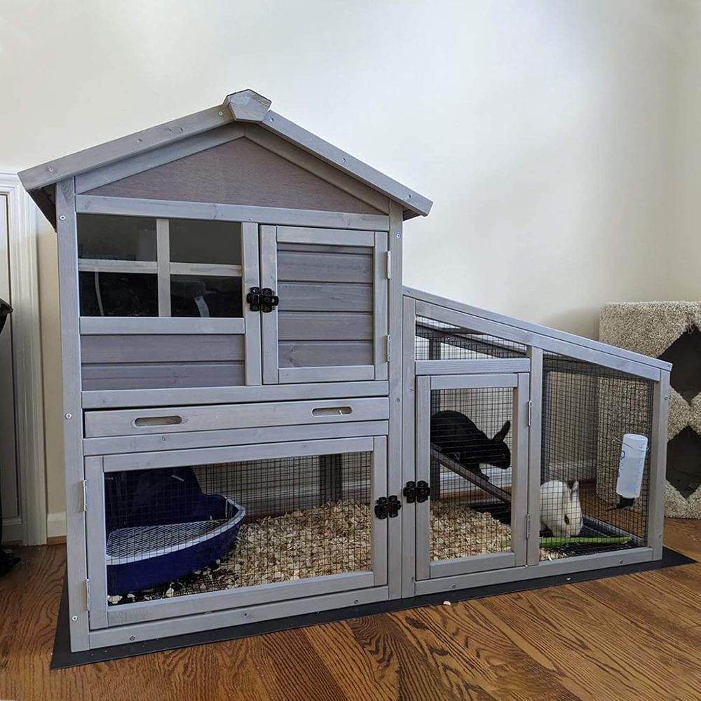 Rabbit Cage Wire - Indoor Outdoor Rabbit Hutch with Ventilation