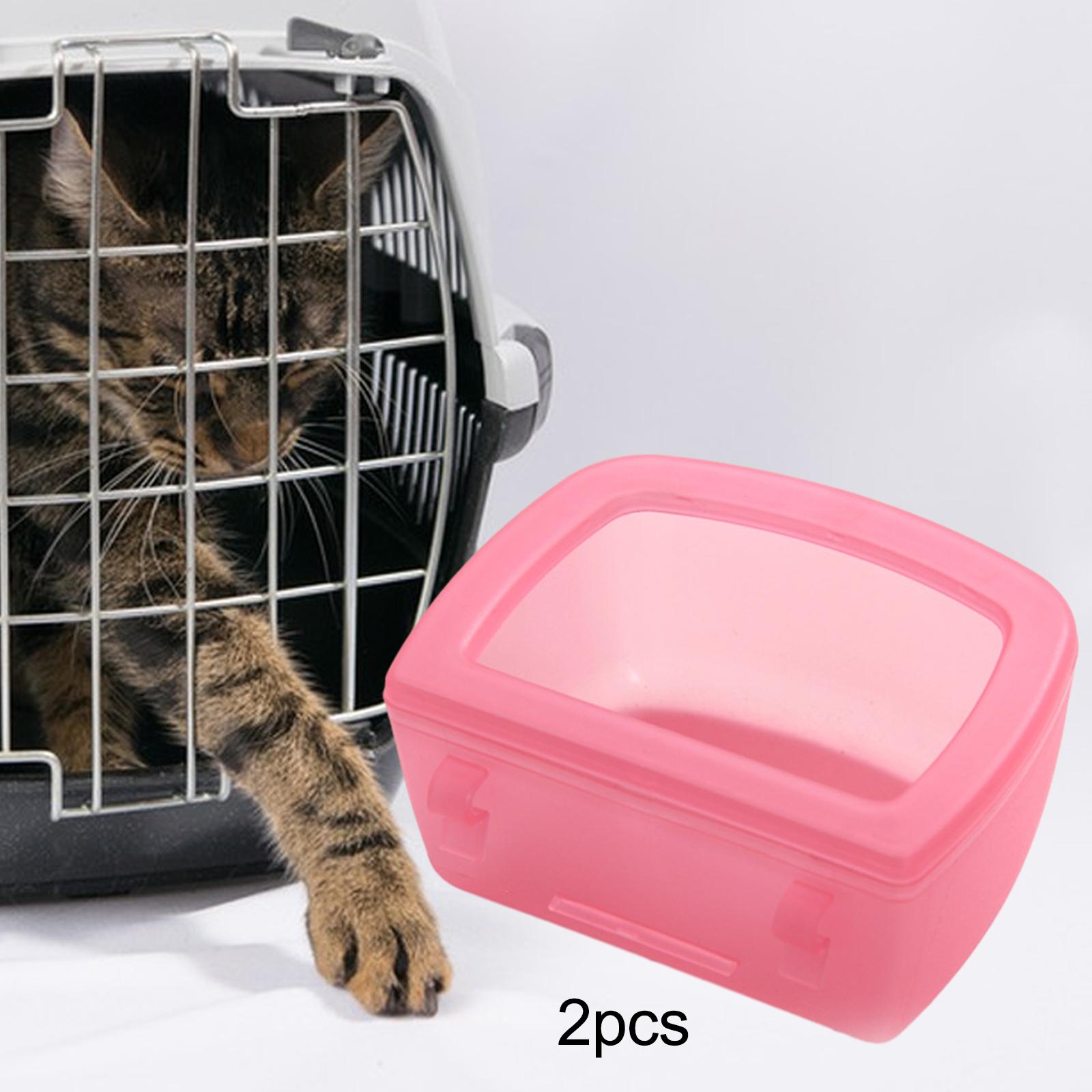 Rabbit Cage Wire - 2x Crate Dog Bowls for Wire