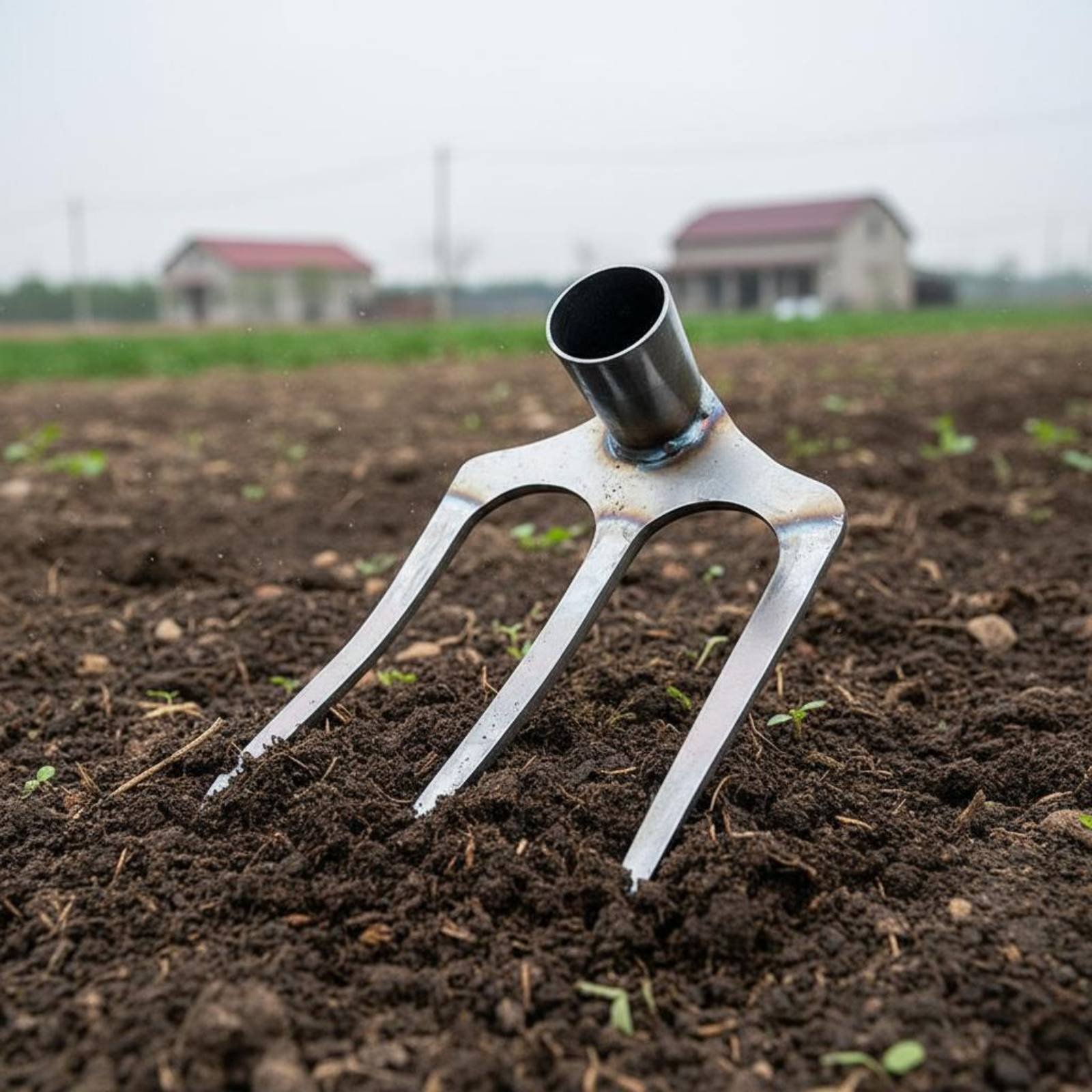 Soil Tilling Cultivator - Steel Tilling Rake Head Sharp Tines