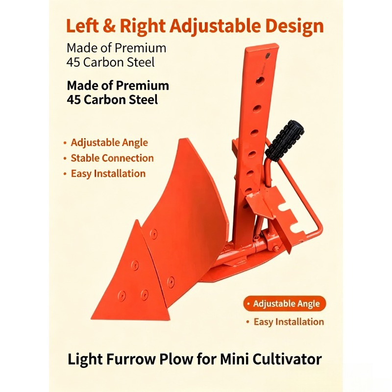 Agriculture Farming Hand Tools - Adjustable Mini Plow Head Farm Tiller