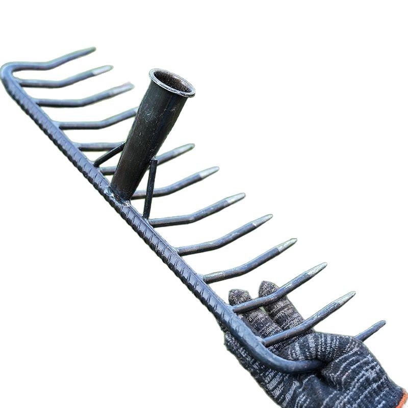 7/9/11 teeth Steel Garden Rake - огляд і ціна Soil Tilling Cultivator