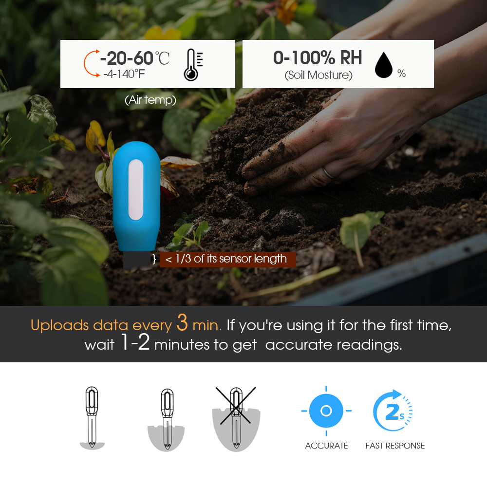 Smart Zigbee Soil Sensor for H - огляд і ціна Soil Moisture Sensor