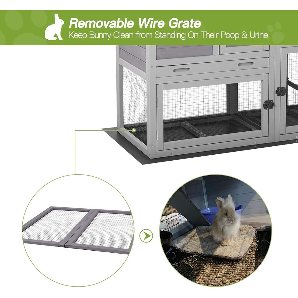 Indoor Outdoor Rabbit Hutch wi - огляд і ціна Rabbit Cage Wire