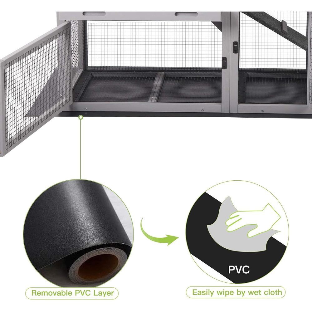 Indoor Outdoor Rabbit Hutch wi - огляд і ціна Rabbit Cage Wire