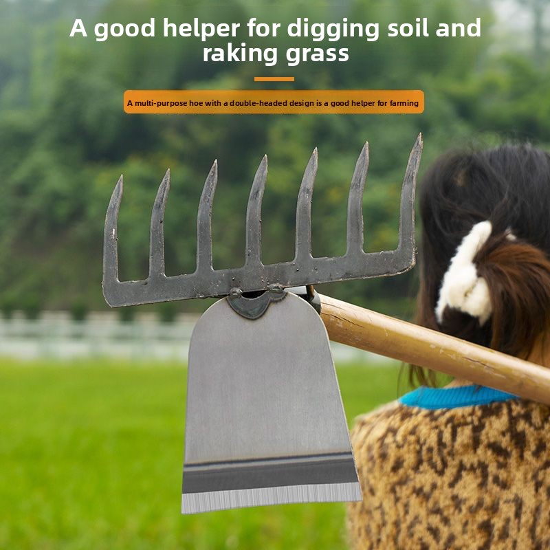 Dual Purpose Farm Hoe Rake Hig - огляд і ціна Soil Tilling Cultivator