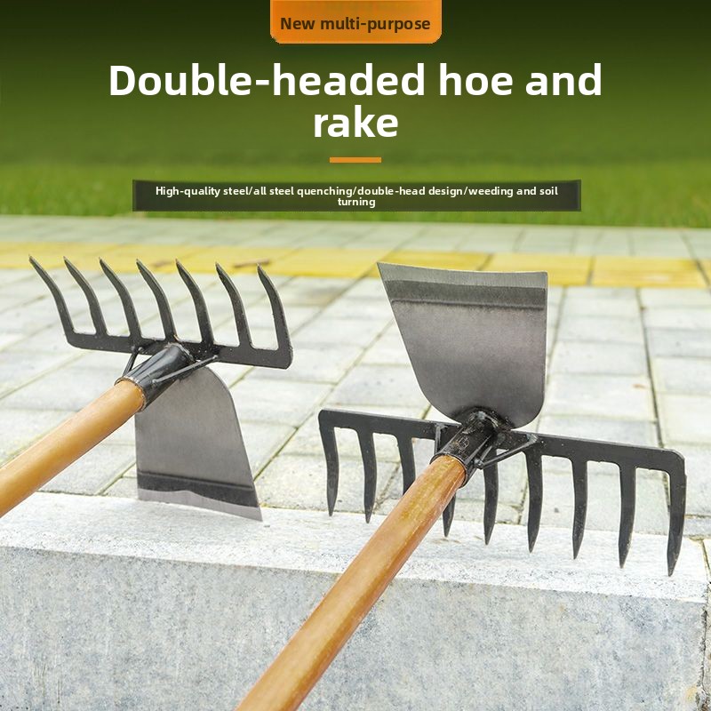 Dual Purpose Farm Hoe Rake Hig - огляд і ціна Soil Tilling Cultivator