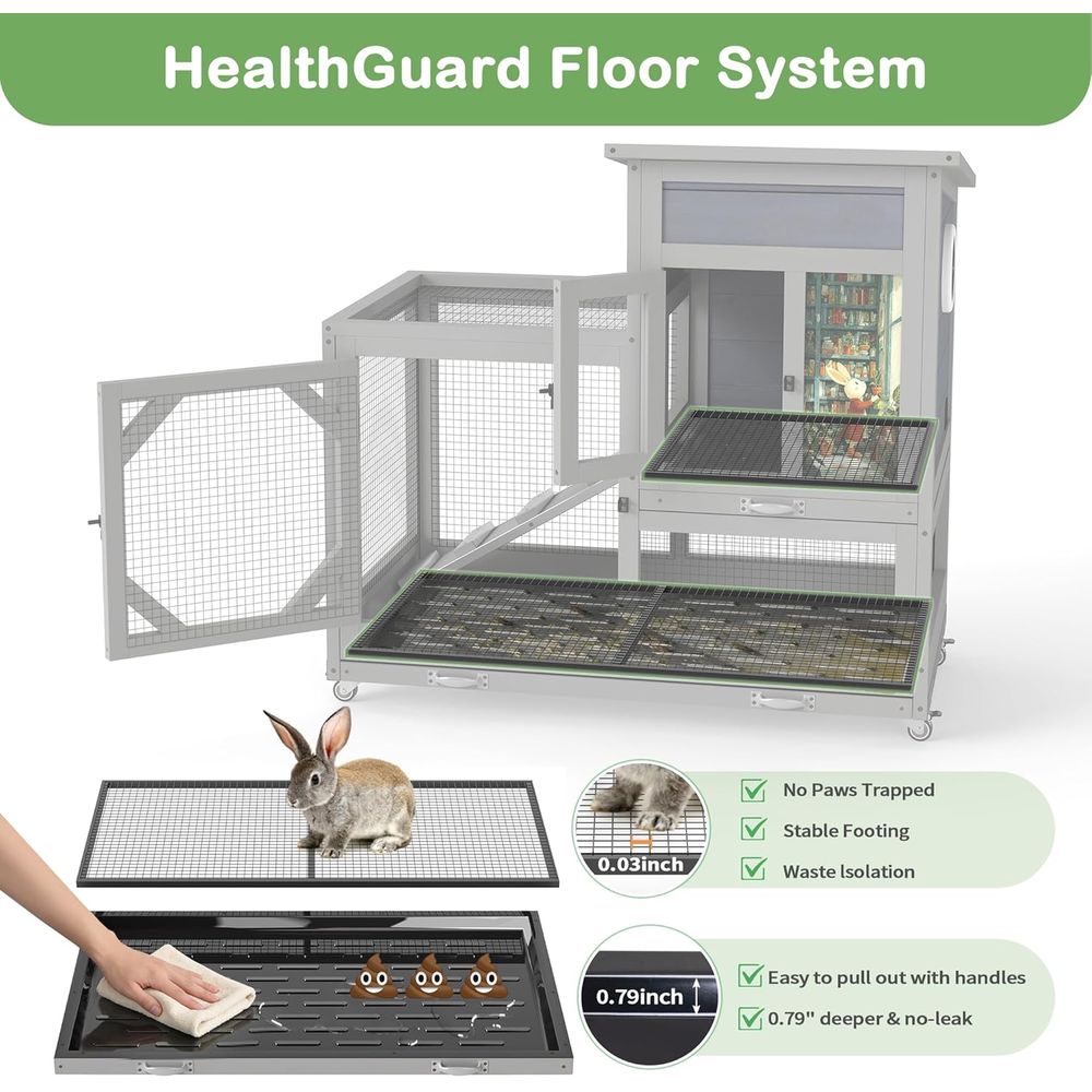 Rabbit Hutch Indoor Outdoor Bu - огляд і ціна Rabbit Cage Wire