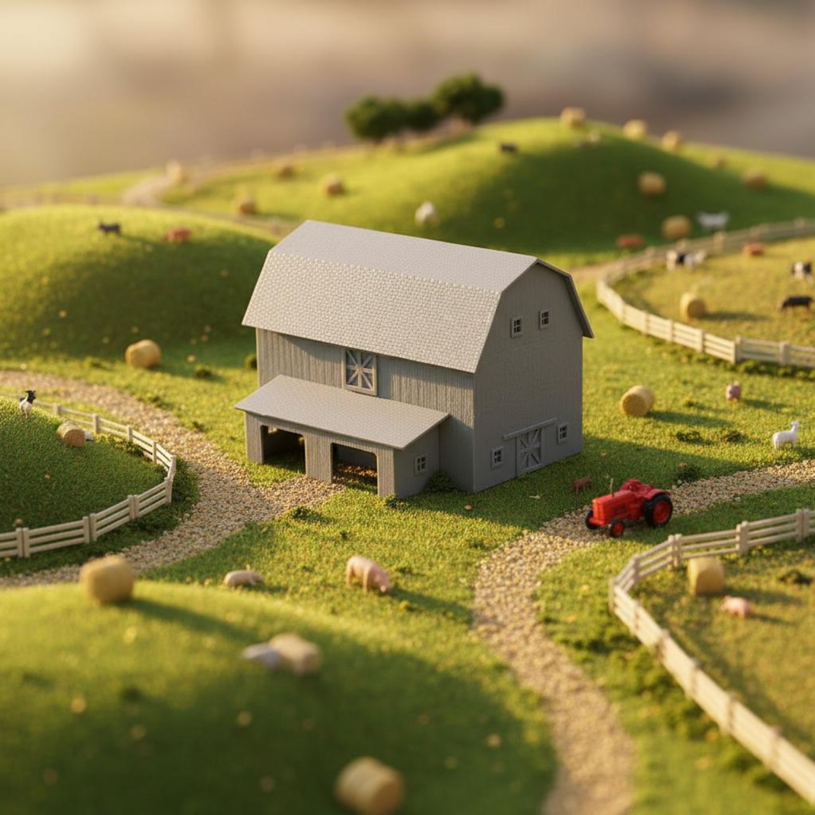 1:87 Farm Building Model Paint - огляд і ціна Farming & Agriculture Word Stacks