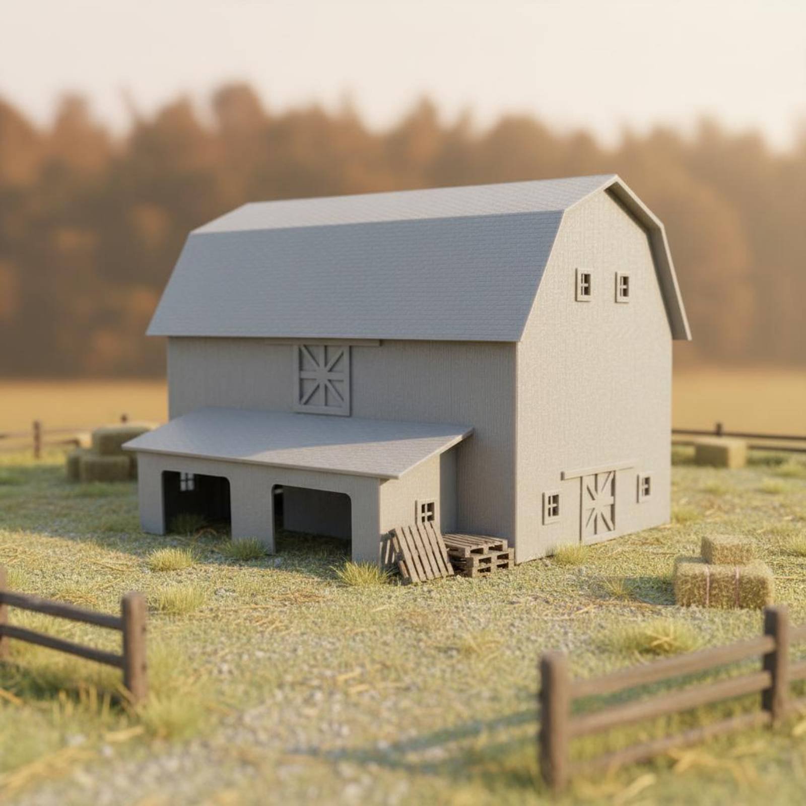 1:87 Farm Building Model Paint - огляд і ціна Farming & Agriculture Word Stacks